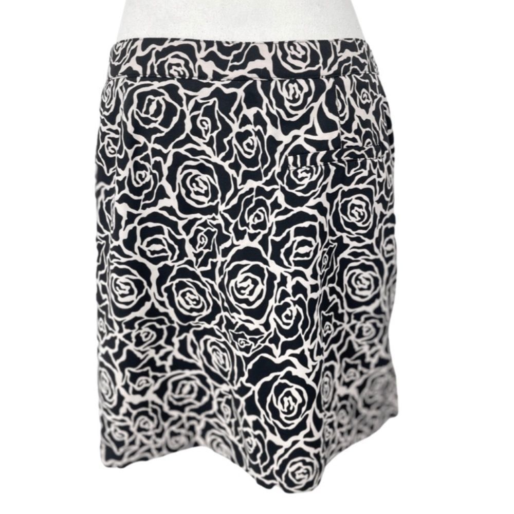 Coral Bay Black White Floral Golf Skort | Size 10 | Activewear Casual Classic - Picture 2 of 14